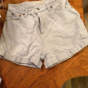 Casual Light Blue Denim Jean Shorts